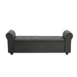 Porthos Home Wena Storage Bench – Dark Gray 3