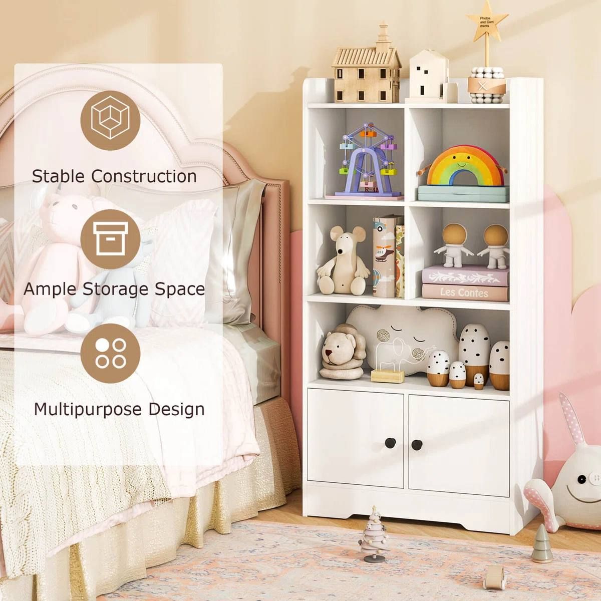 Lavonia 47.5” Cube Bookcase – White | Brand New in Box 4