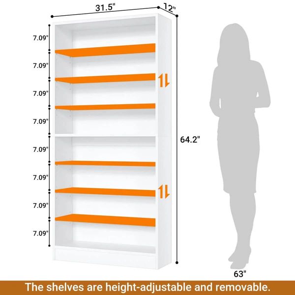 9-Tier Shoe Storage Cabinet – White