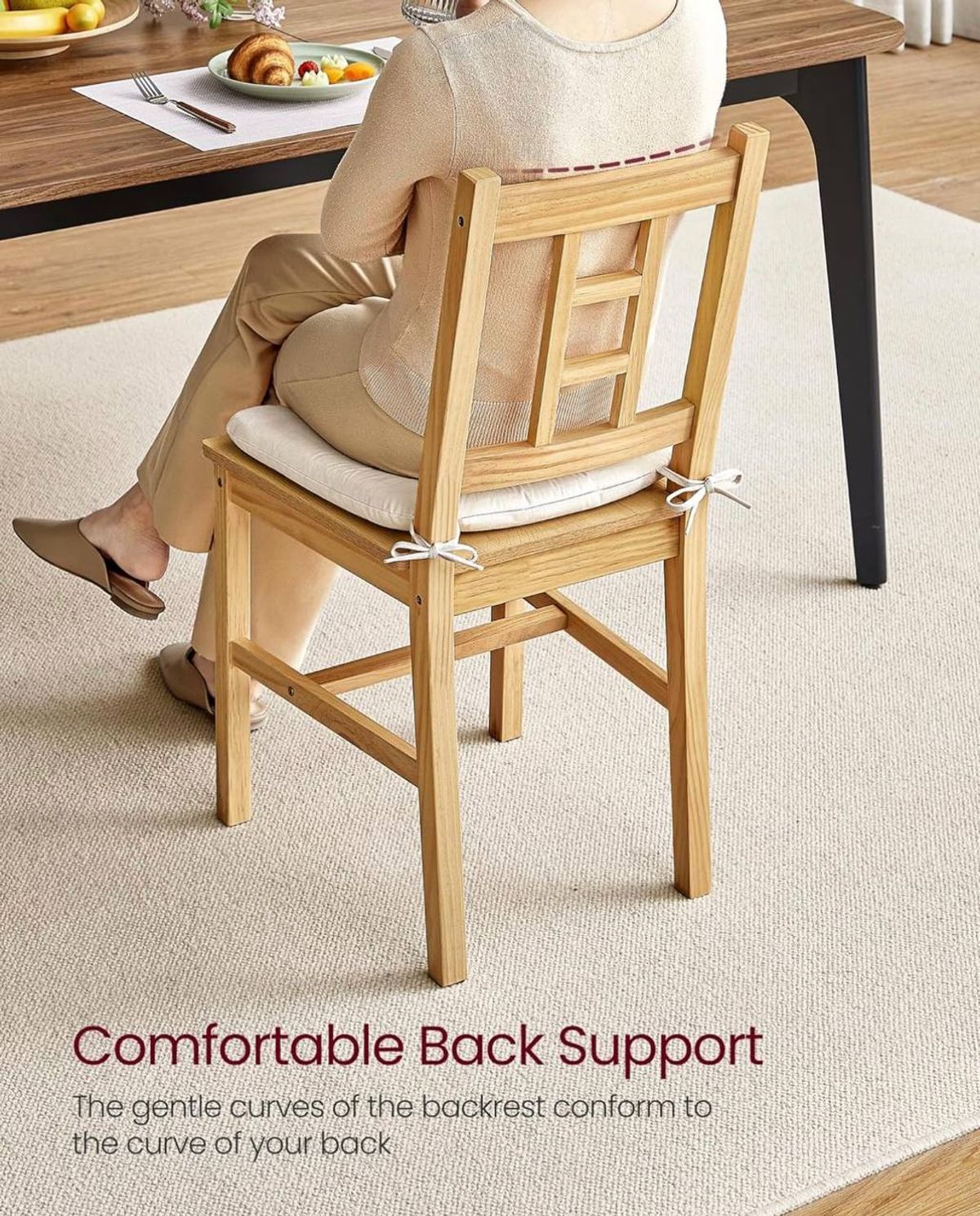 Wooden Dining Chairs – Set of 2 — Brand New, Never Assembled  5