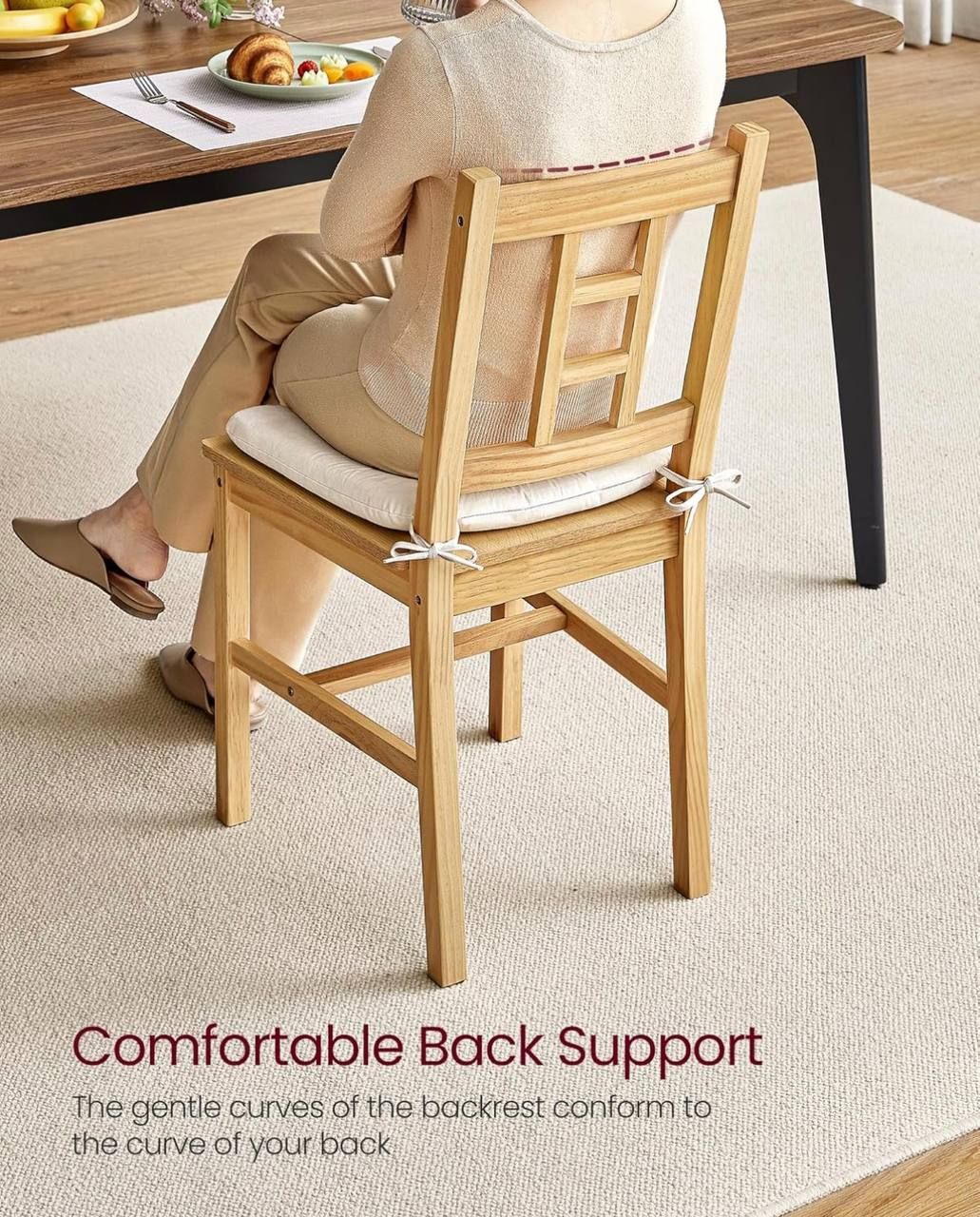 Wooden Dining Chairs – Set of 2 — Brand New, Never Assembled 5
