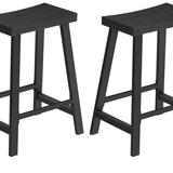 VASAGLE Bar Stools Set of 2 ULBC074B56 – Industrial Bar Chairs with Footrest NEW 2