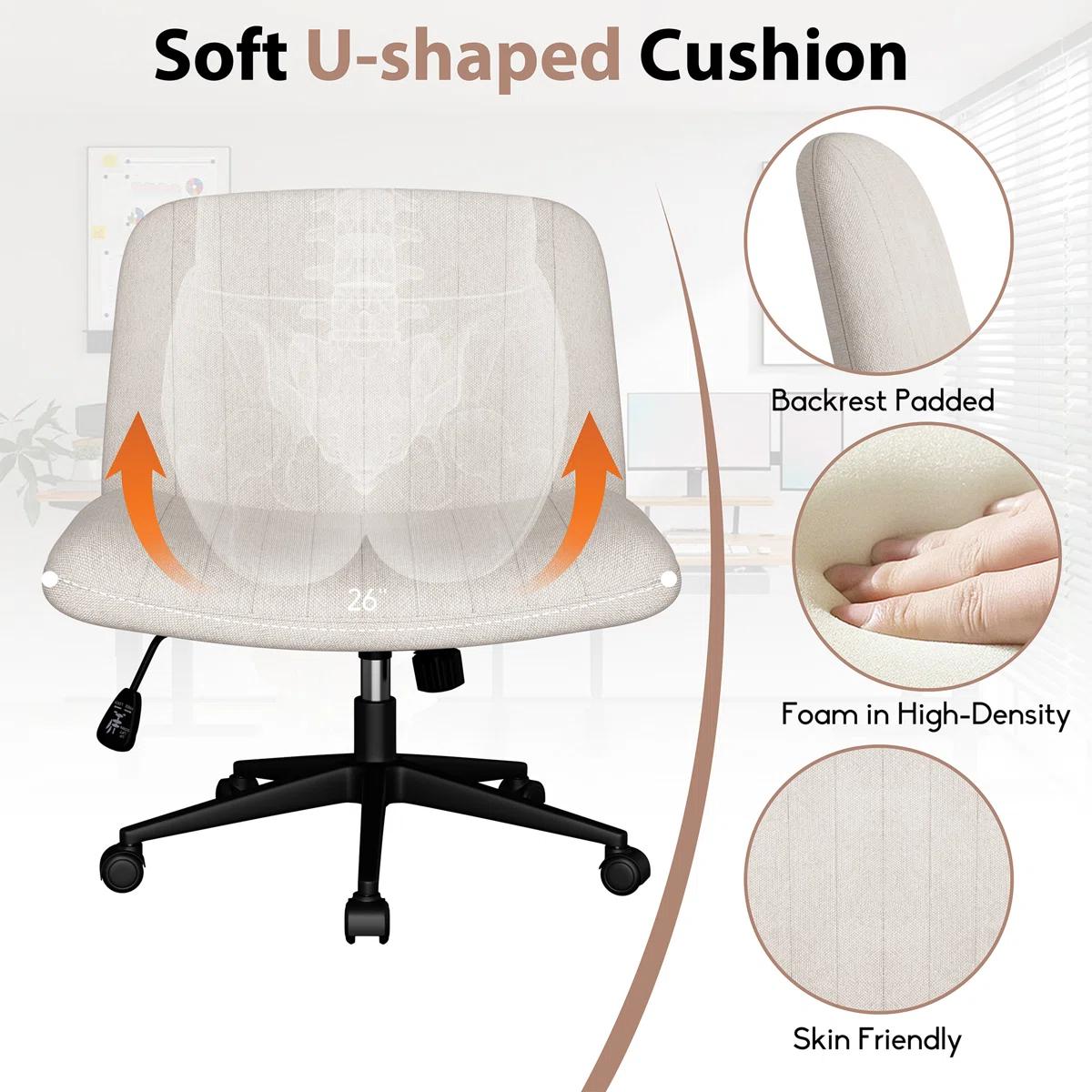 Criss-Cross Office Desk Chair with Wheels 5