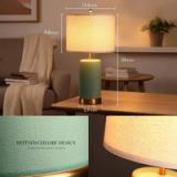 Classic Ceramic Cordless Table Lamp – Green | New in Box 4