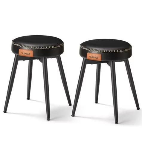 VASAGLE EKHO Dining Chairs / Stools Set of 2 – Black(New in Box) 3