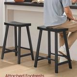 VASAGLE Bar Stools Set of 2 ULBC074B56 – Industrial Bar Chairs with Footrest NEW 5