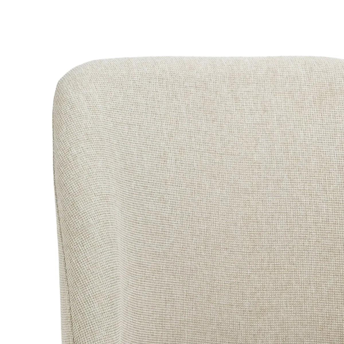 Bason Upholstered Dining Chairs — Set of 2 | Beige & Brown 6