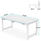 Waltman Modern White Desk | 62.99” Wide | XH-DESK0157-WF | Brand New (open box)  5