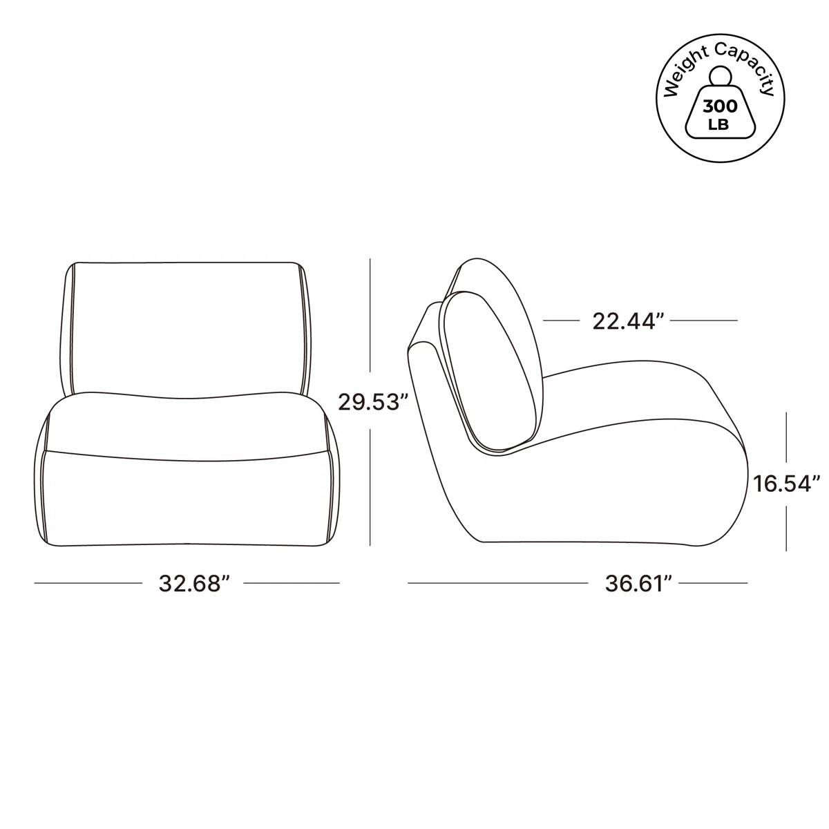 Designer Bouclé Swivel Chair | Steel Blue | Nita 33” | New in Box 6