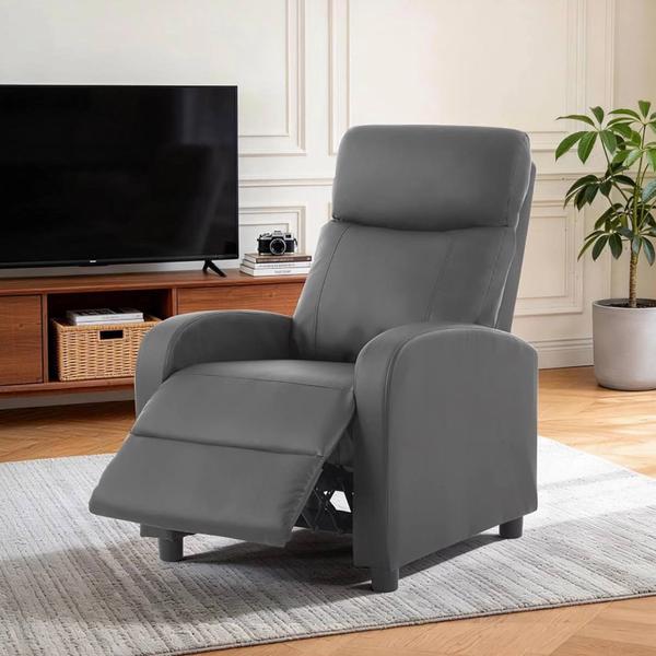 Korser Modern Leather Push-Back Recliner Chair
