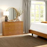 Allyannah 47” 6-Drawer Double Dresser – Amber Walnut | Brand New in Box 6