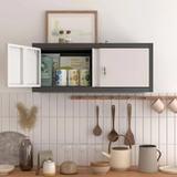 Metal Wall-Mounted Garage Storage Cabinet – Gray 1