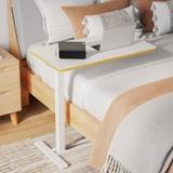SANODESK Mobile Standing Desk – 31.5” x 17.7” | Pneumatic Height | White + Maple | New in Box 6