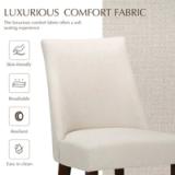  Parsons Upholstered Dining Chair | Beige | Solid Wood Side Chair | WF-C351-BE | New (open box) 5