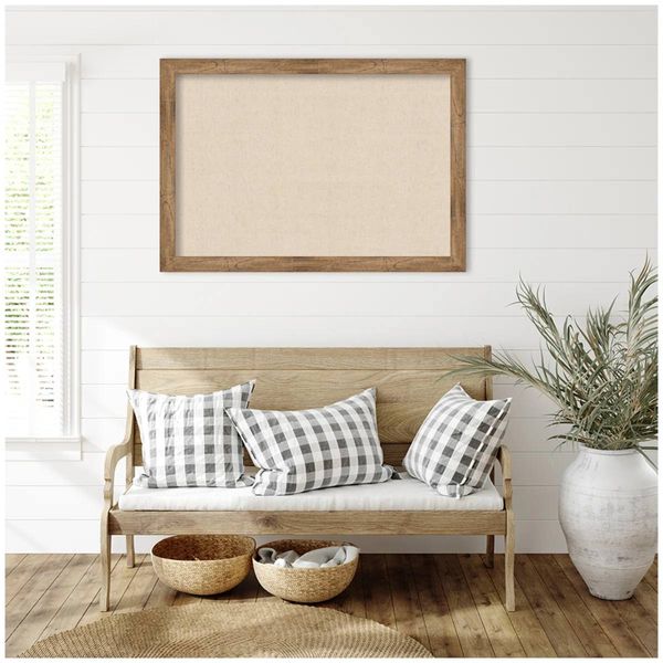 Kate & Laurel Framed Fabric Pinboard – 28” x 40”