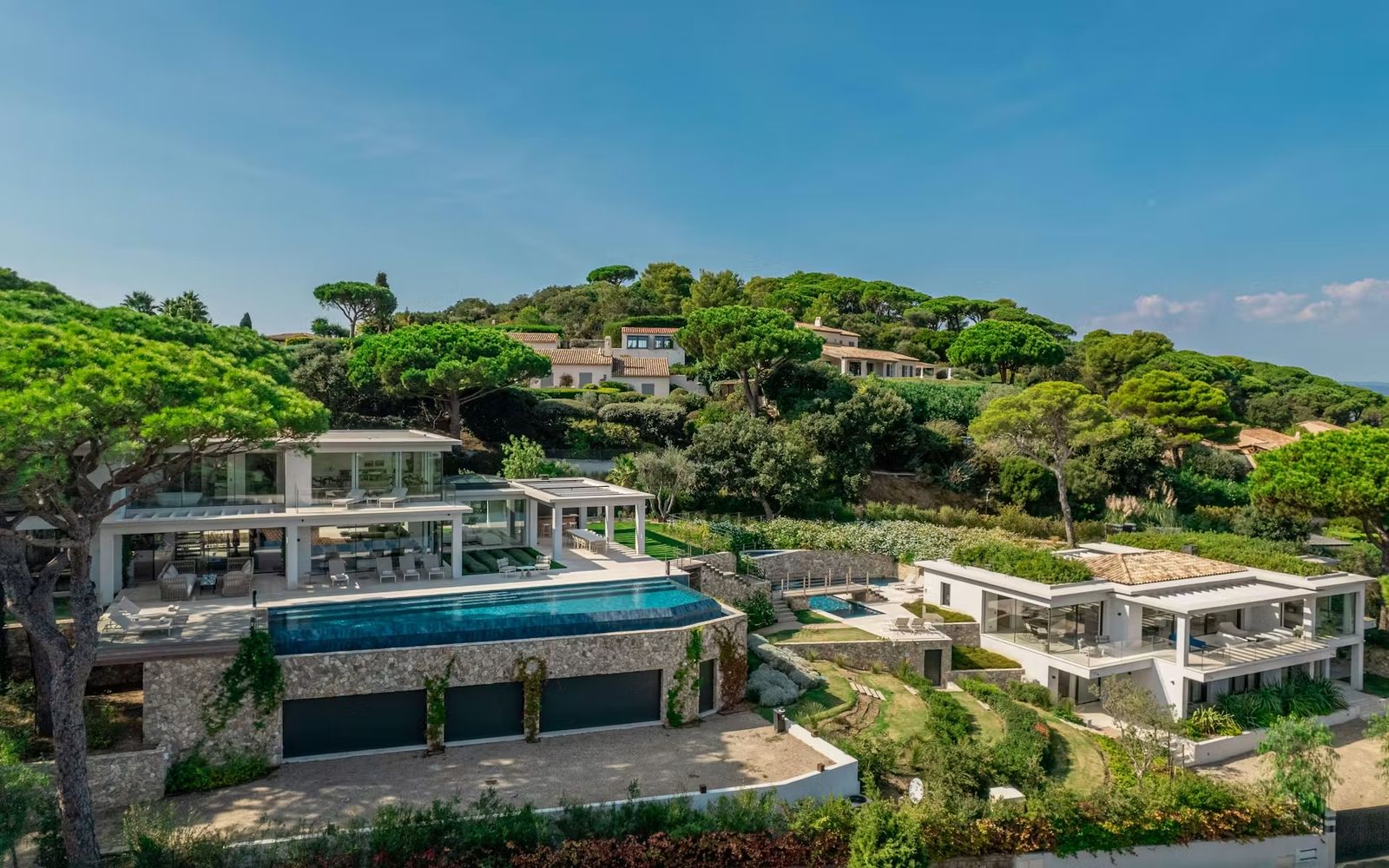Modern Estate of Two Villas in the Capon Area of Saint-Tropez, France