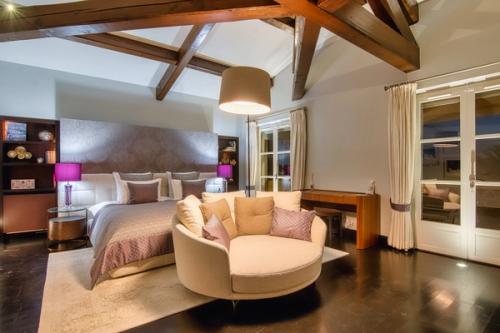 New Villa with Sunset Views in Saint Tropez Master Bedroom