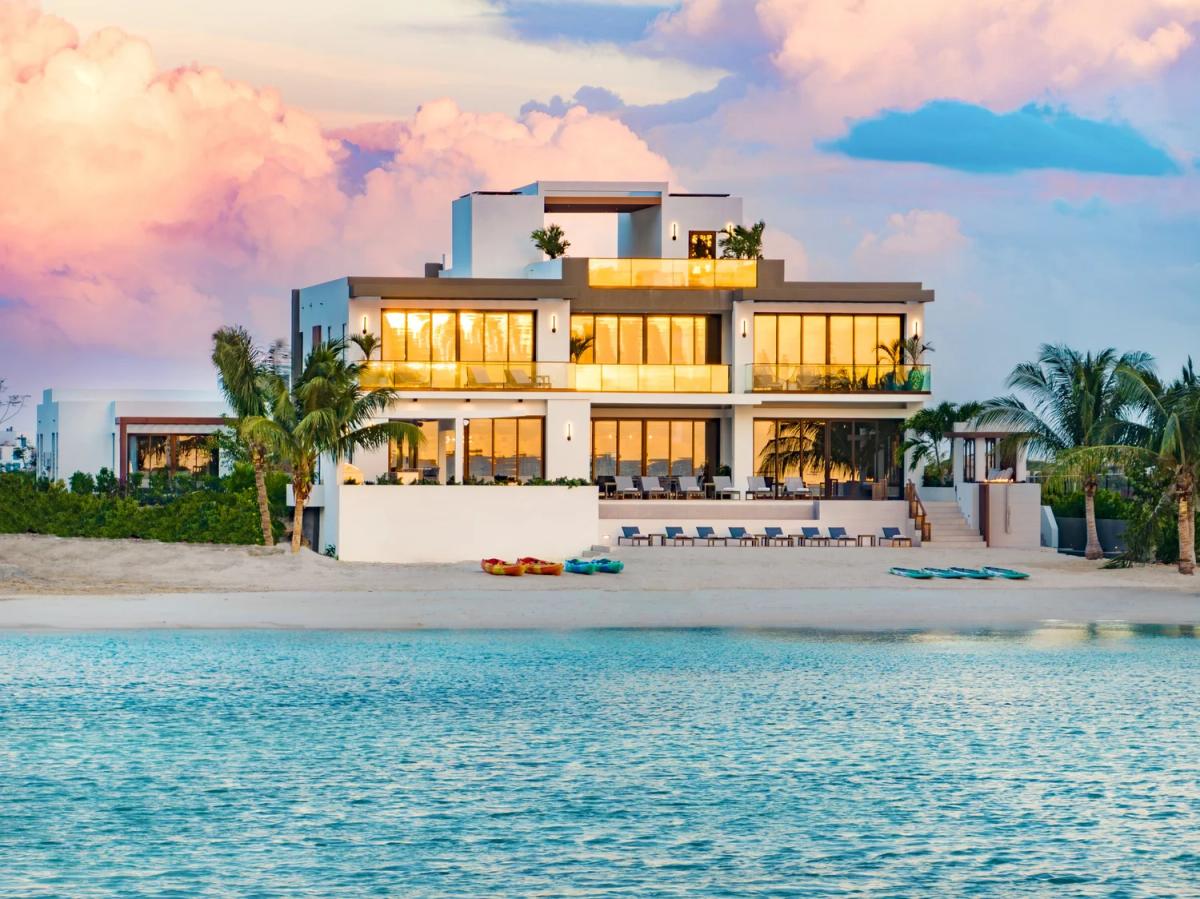 Modern Villa with Magnificent Ocean Views over Turtle Tail Beach, Turks and Caicos