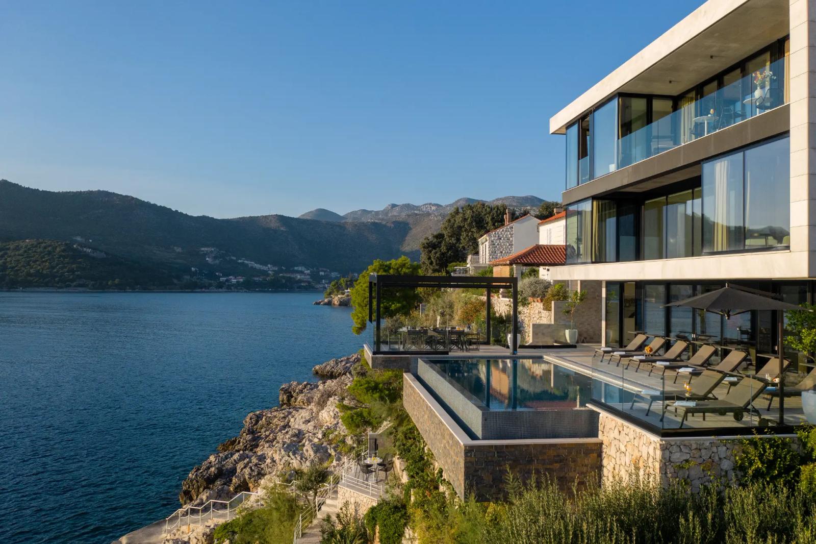 Elevated Modern Villa with Direct Sea Access, Dubrovnik, Croatia