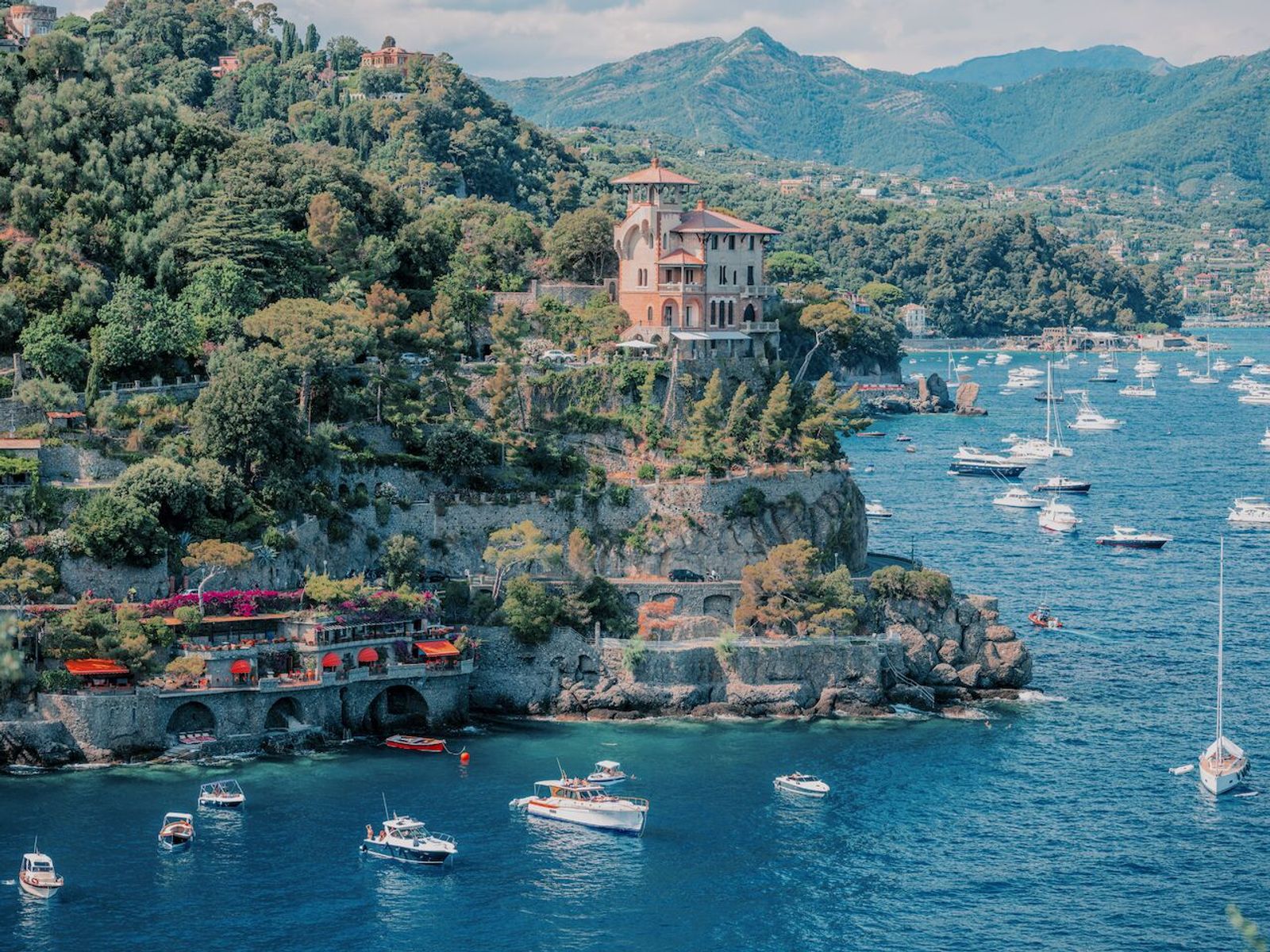 Masterfully Restored Gino Coppedè-Designed Historical Villa in Portofino, Italy