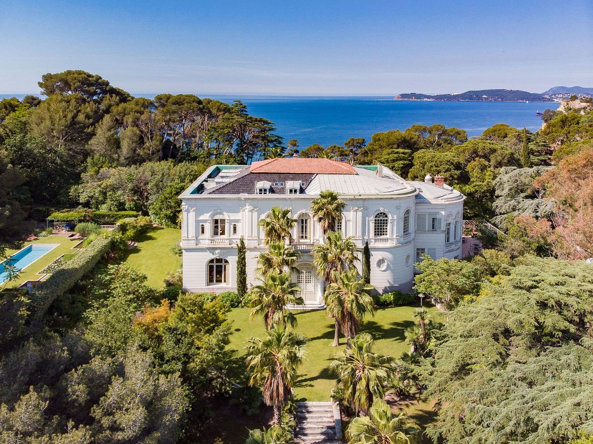 Magnificent Chateau on the Mediterranean Coast Between Toulon and Hyères, South of France