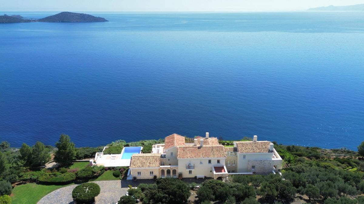 Stunning Seaside Villa With Private Chapel in Elounda, Crete