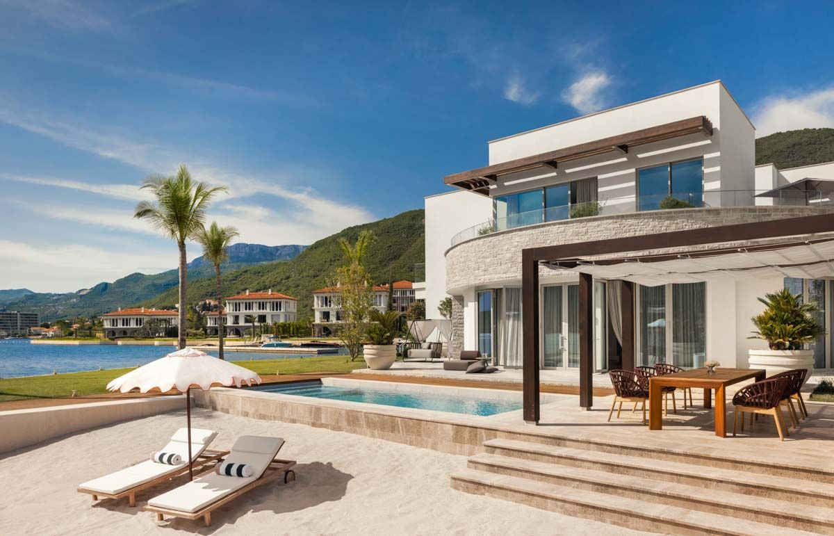 Stylish Residence with Private Beach on Boka Bay, Montenegro