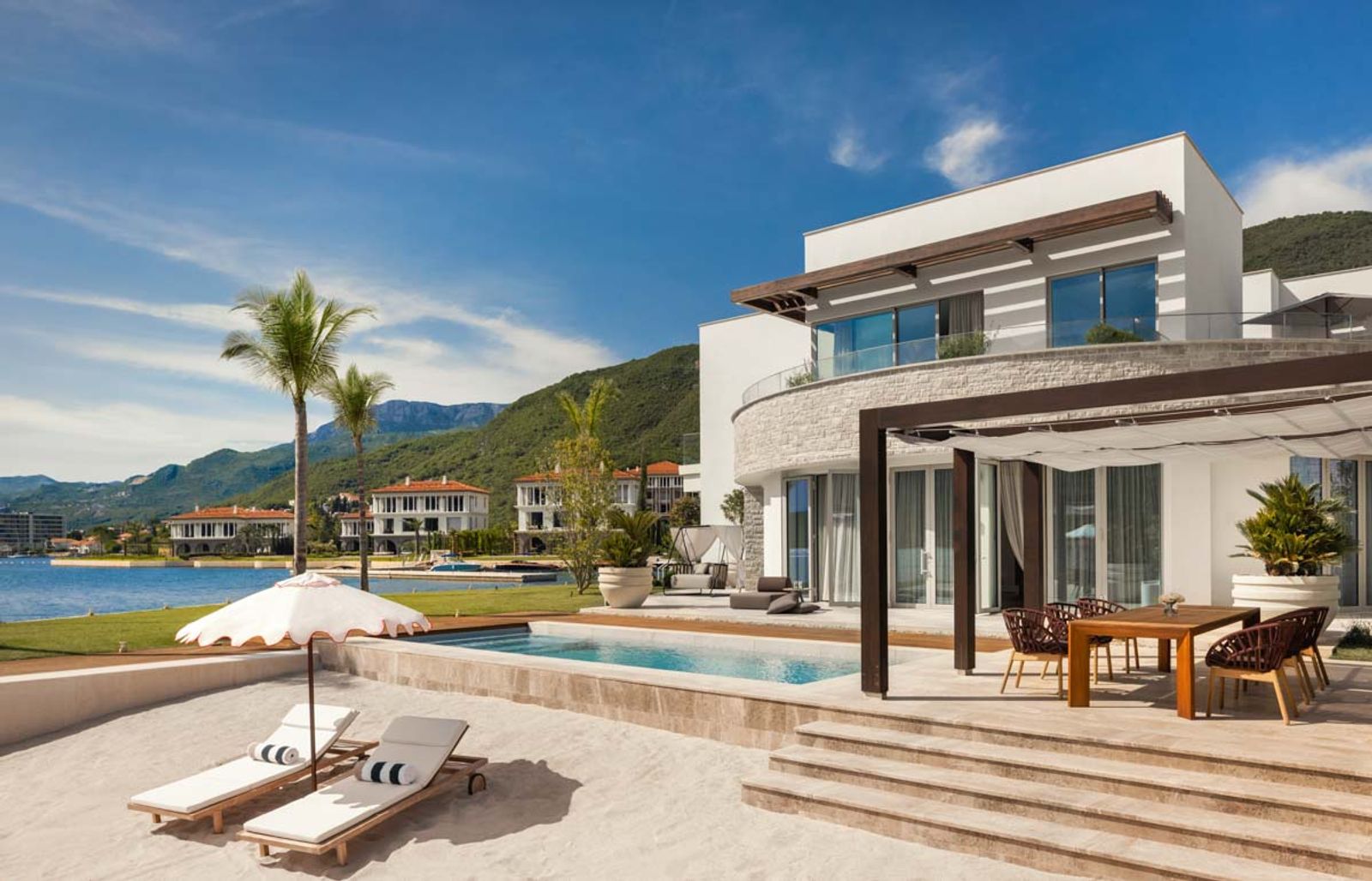 Stylish Residence with Private Beach on Boka Bay, Montenegro