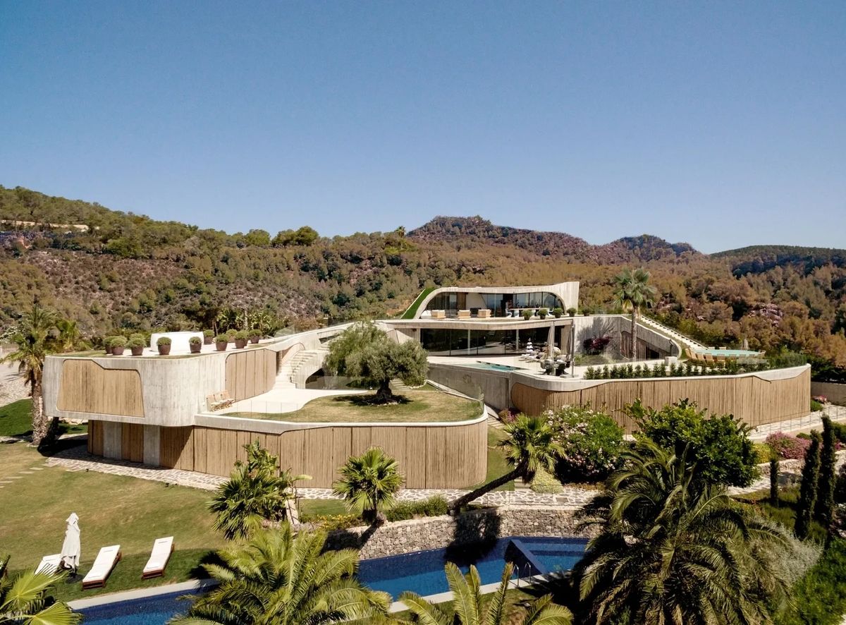 Architectural Statement Villa with Views to Formentera, Ibiza