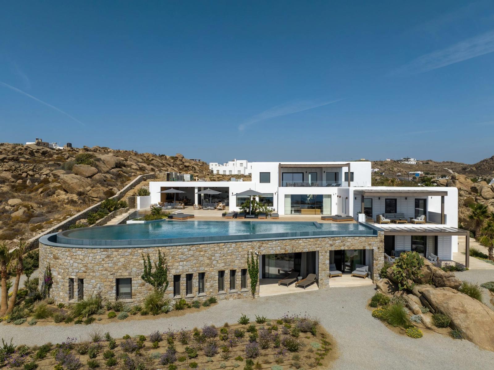 Sleek Seaview Residence on the Island of Mykonos, Greece
