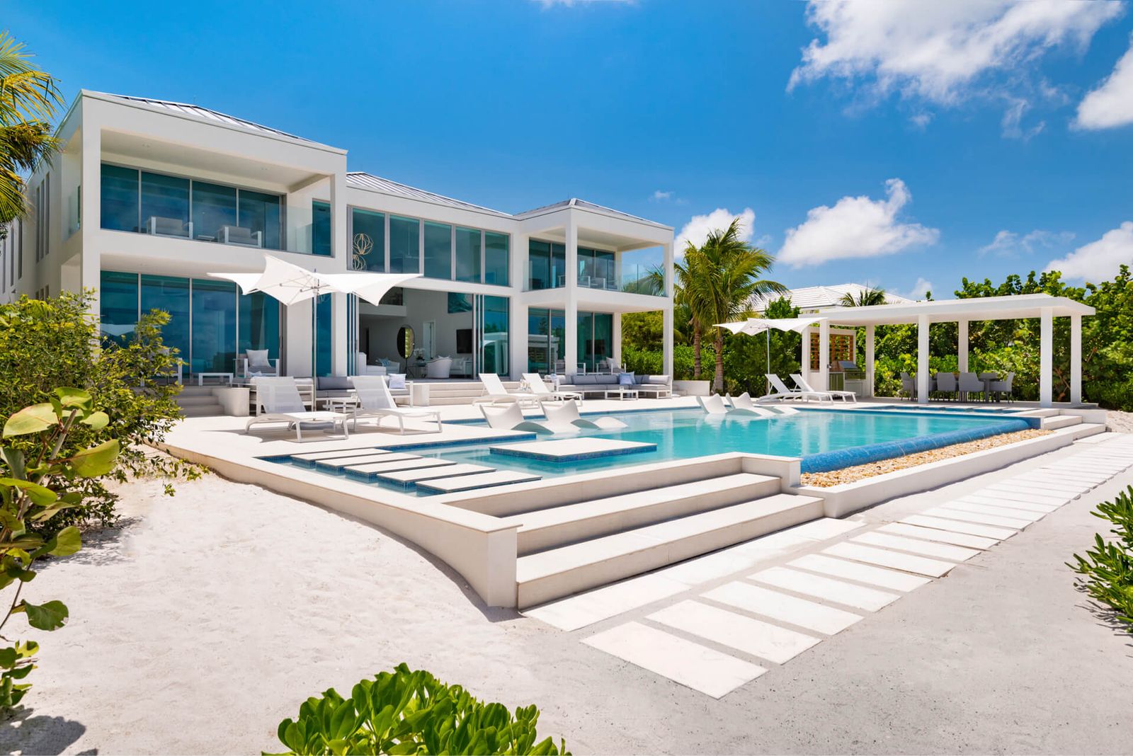 Expansive Oceanfront Villa on Grace Bay, Turks and Caicos