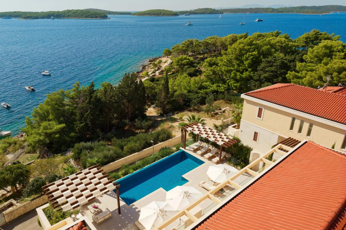 Thoughtfully Designed Beachfront Villa in Hvar Town, Croatia