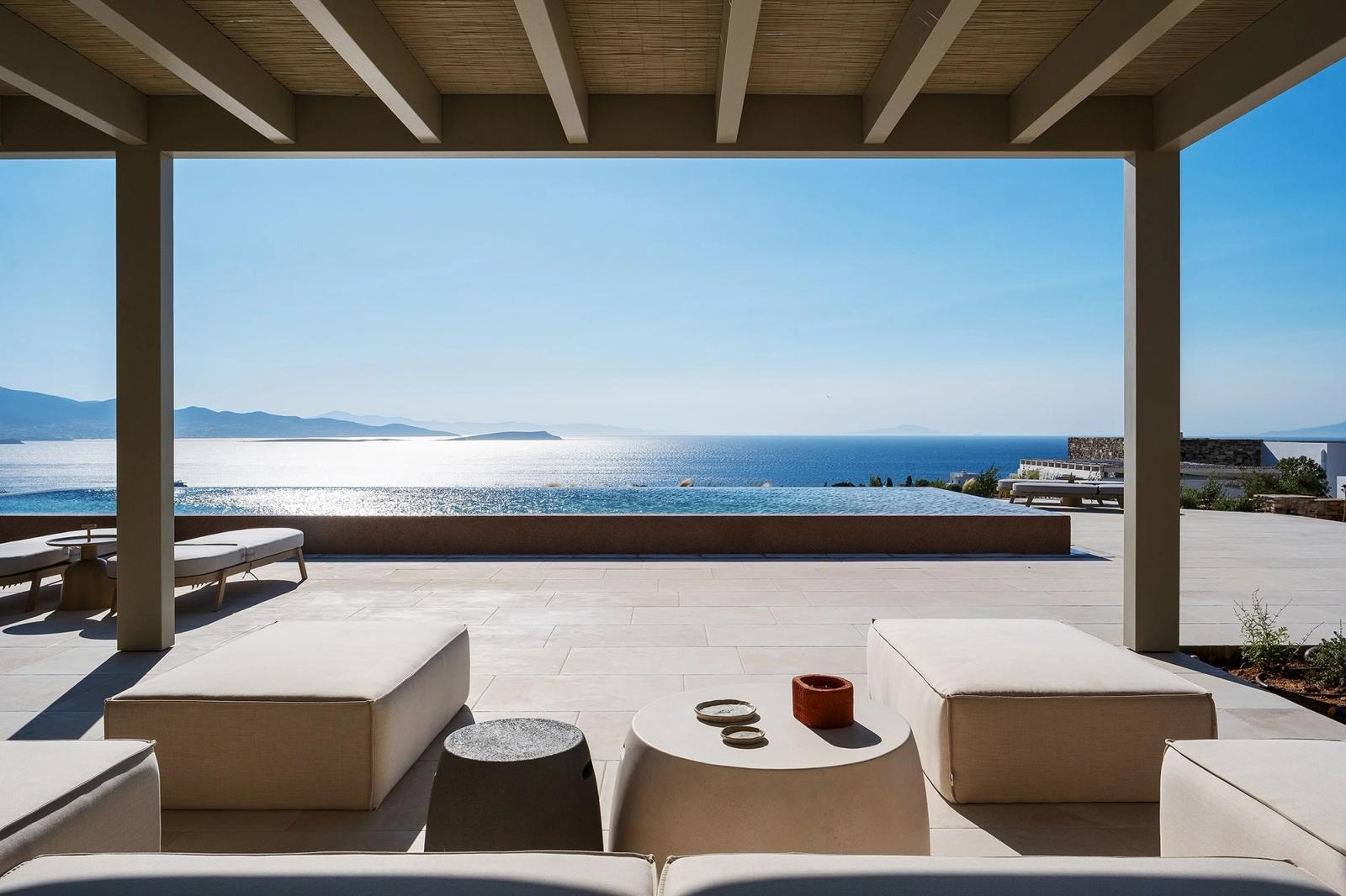 Architectural Haven Overlooking Soros Beach, Antiparos, Greece