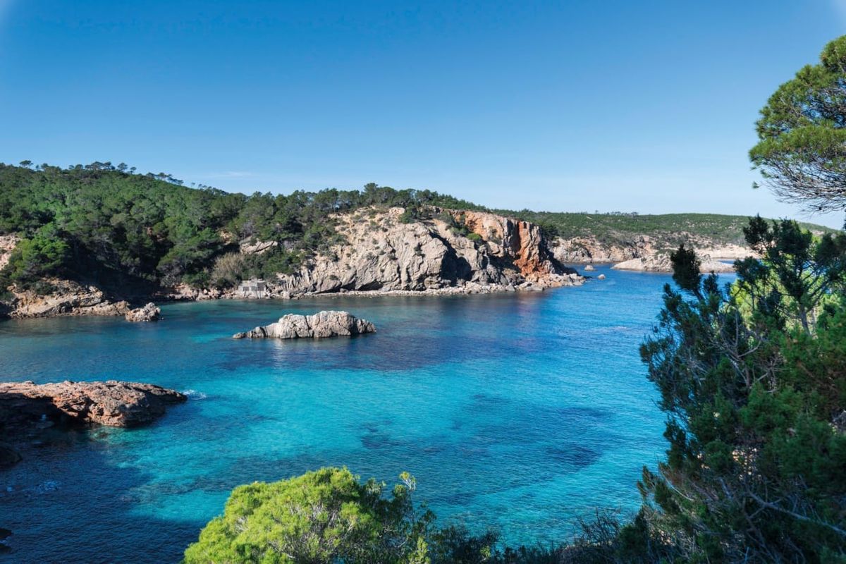 Cliffside Mansions in Cala Xarraca in the North of Ibiza