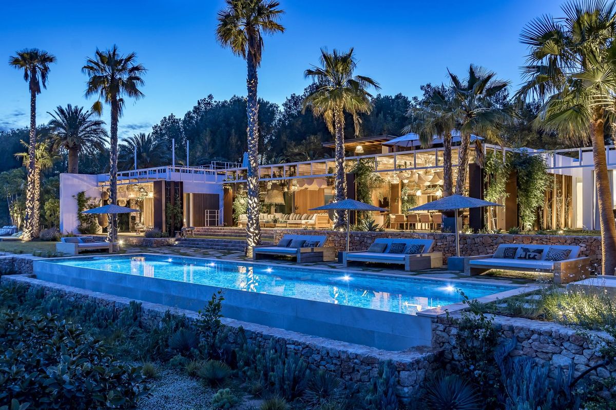 Newly Designed Ultra Luxury Seaview Villa with Two Pools & Rooftop Bar, Ibiza