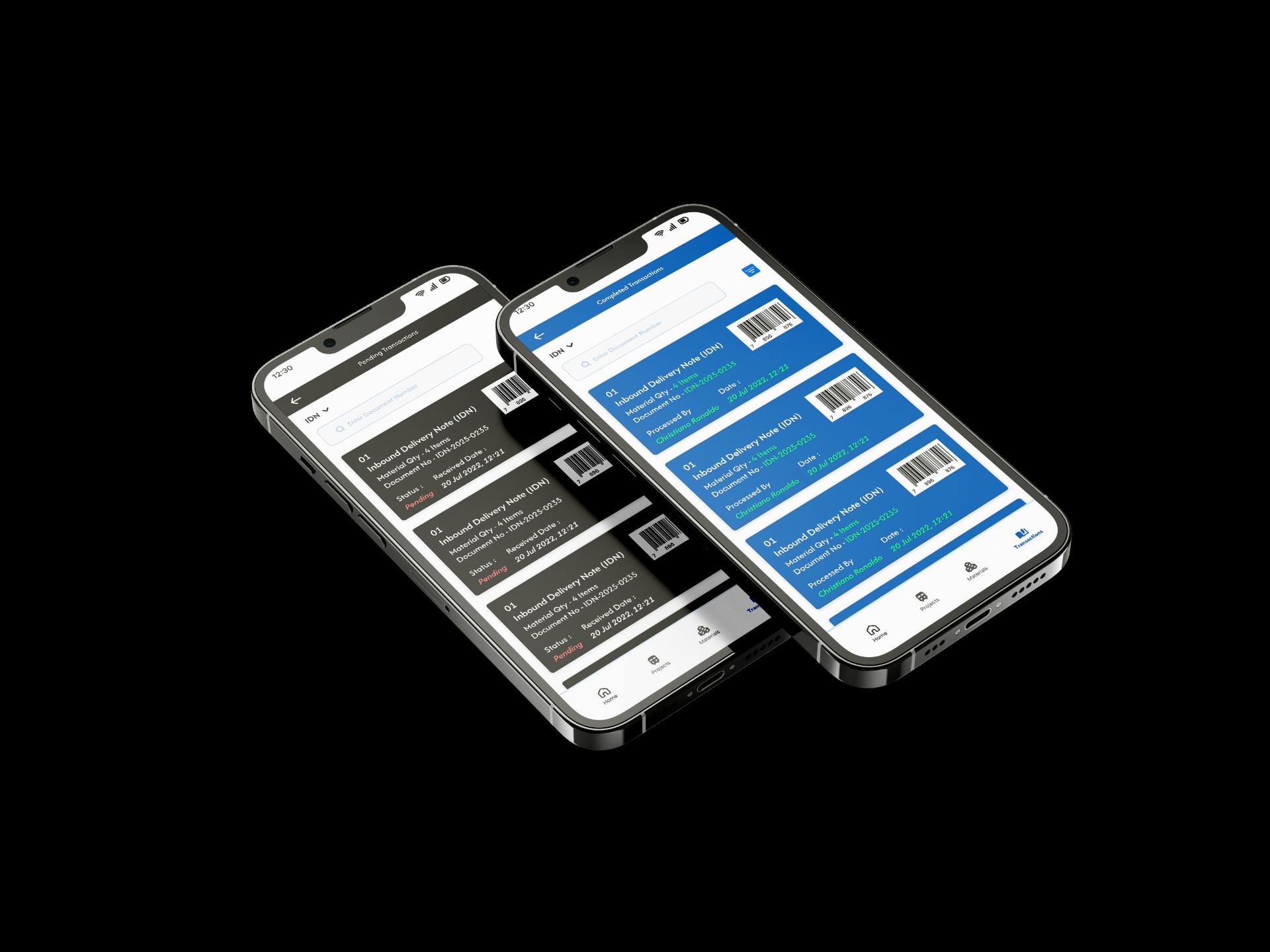 Smart Inventory Mobile App, screen 2 of 4