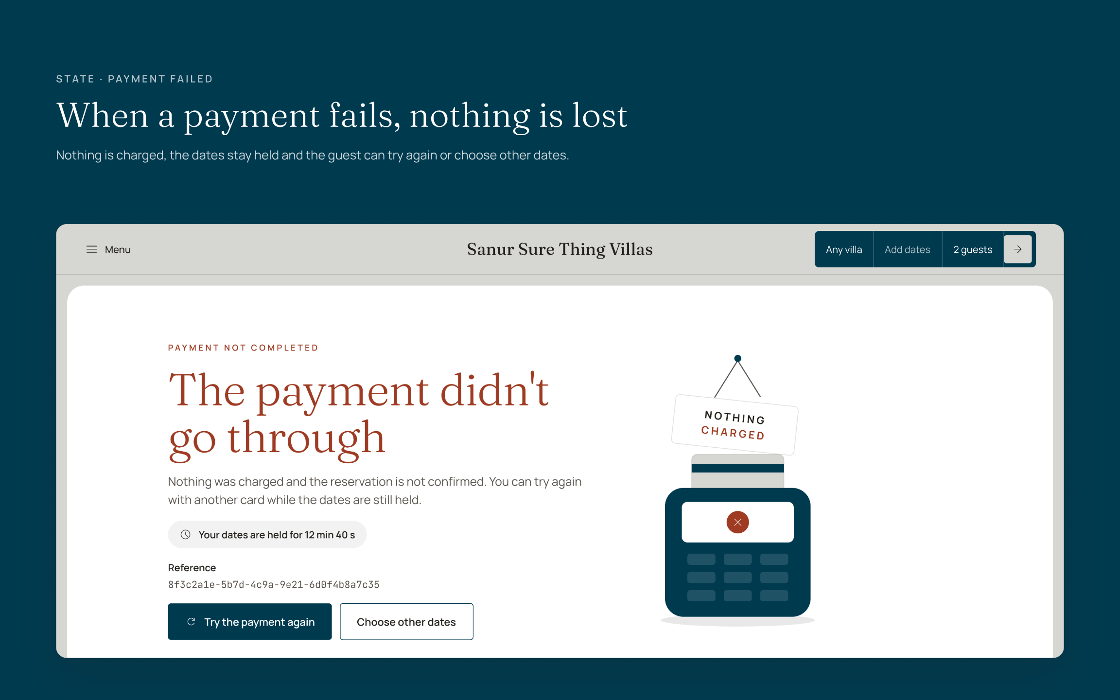 Villa Direct Booking, screen 6 of 7