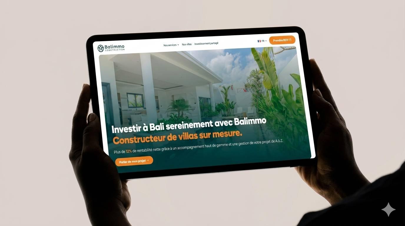 Balimmo Construction Website design preview