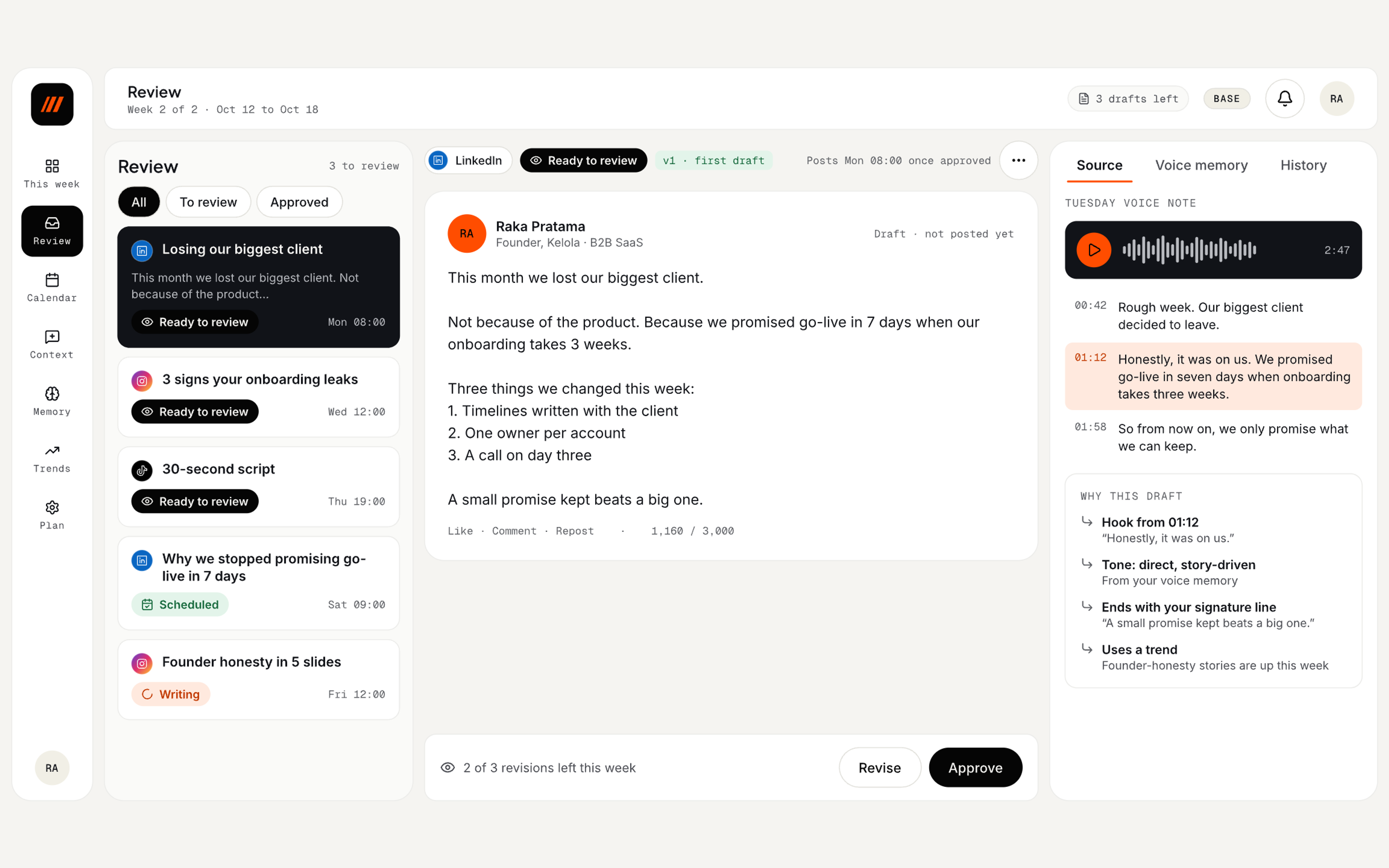 Ngejawantah Founder Dashboard design preview