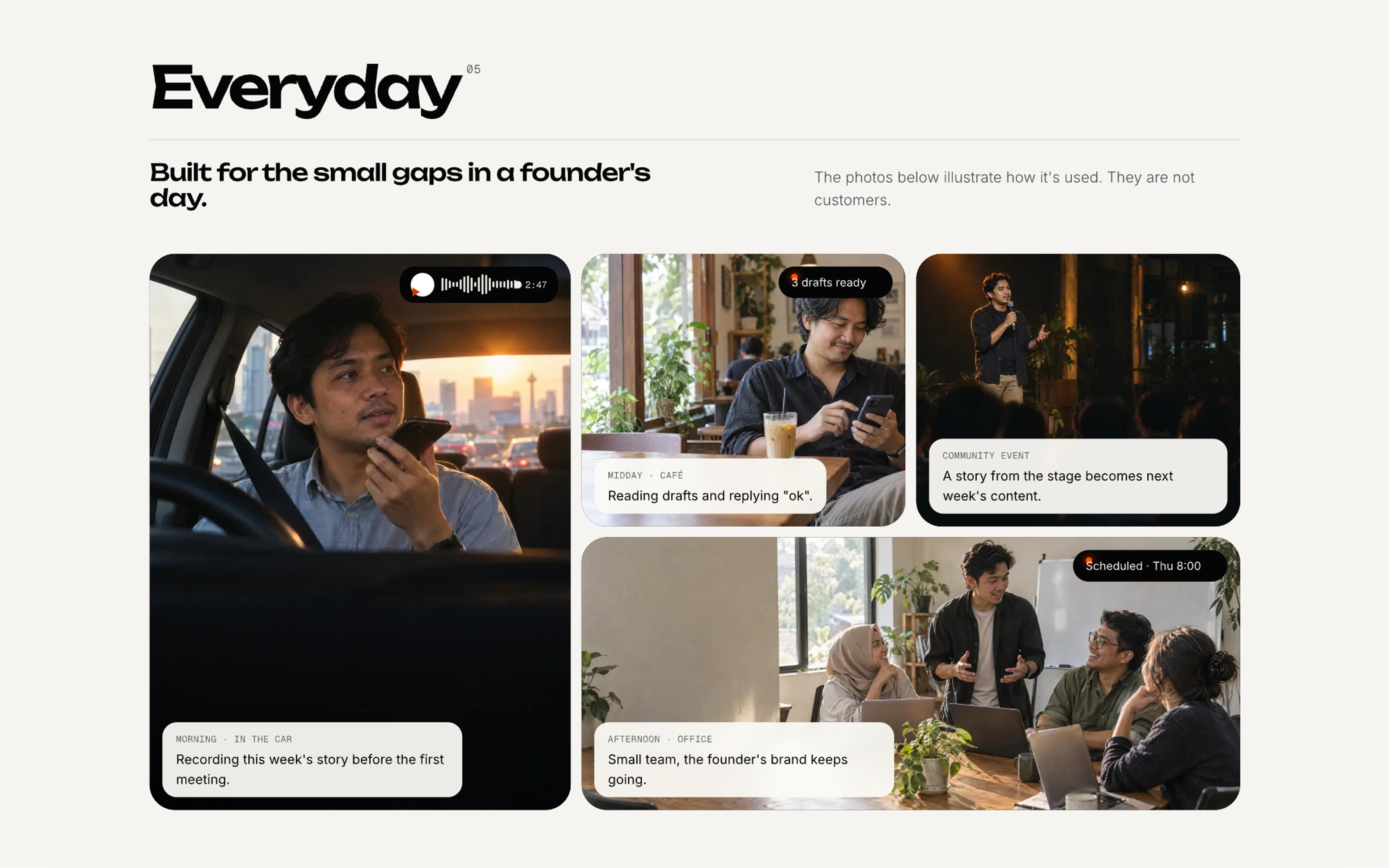 Ngejawantah Landing Page, screen 5 of 6