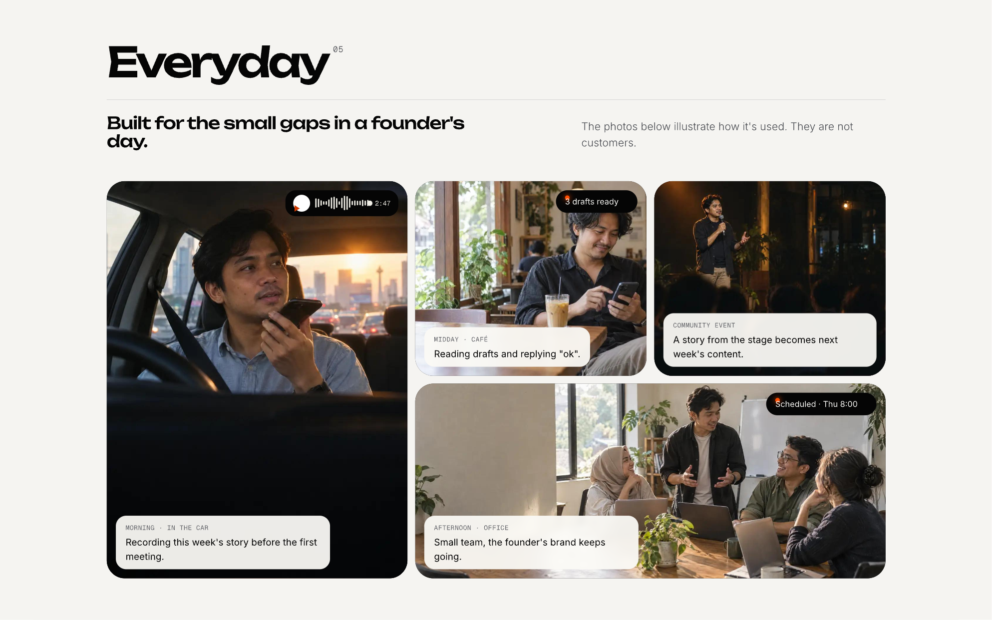 Ngejawantah Landing Page, screen 5 of 6