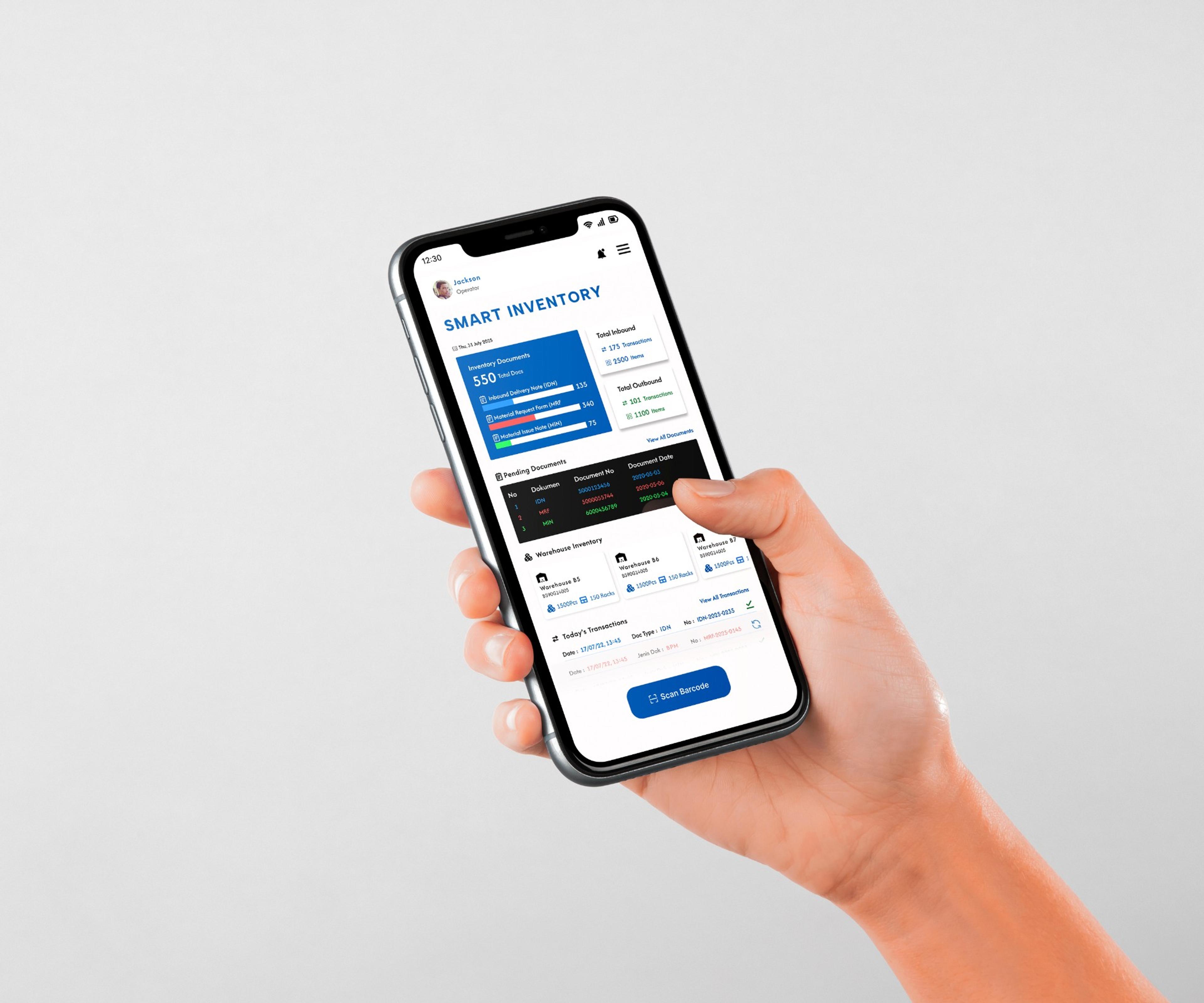 Smart Inventory Mobile App design preview