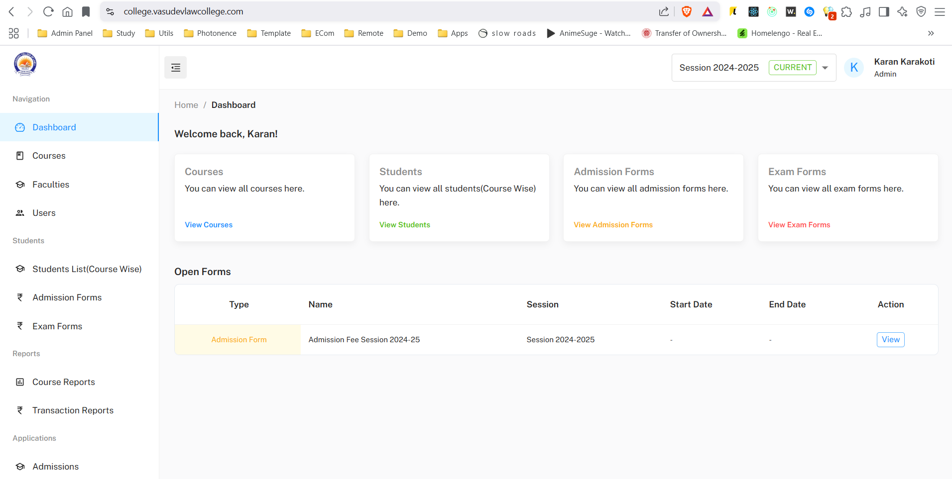 College Management System