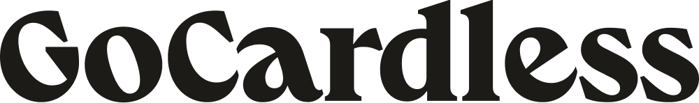 The GoCardless logo, featuring the company name in a bold, black serif font.