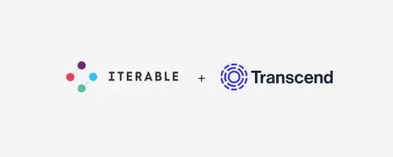 Logos showing iterable and transcend