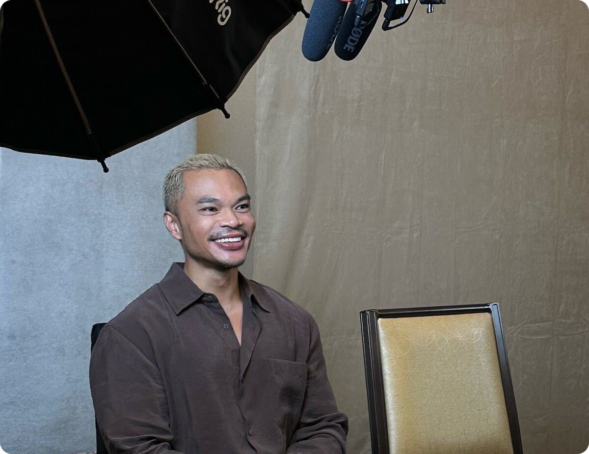 Ron De Jesus being interviewed for a documentary on privacy