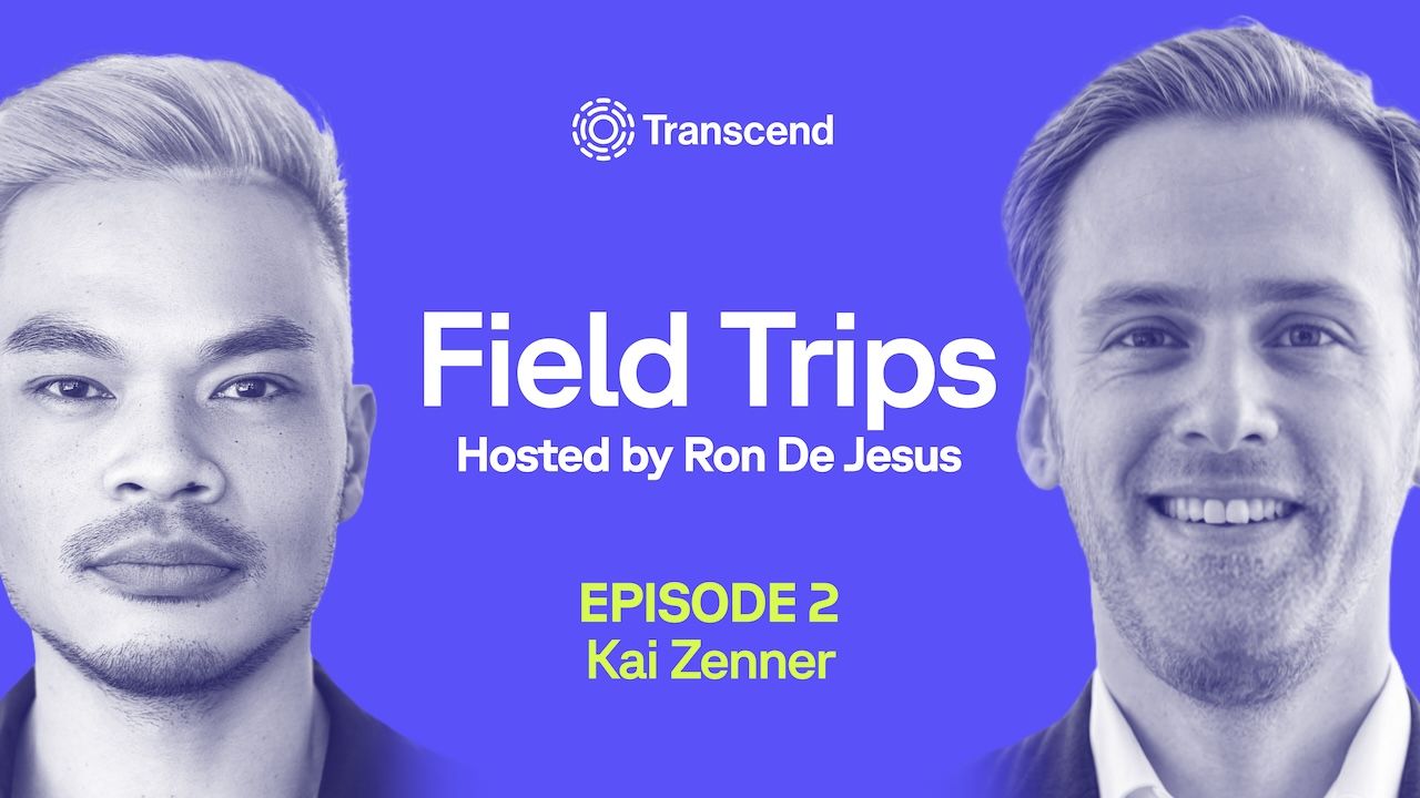 Headshots of Ron De Jesus and Kai Zenner with text that reads Transcend Field Trips hosted by Ron De Jesus Episode 2 with Kai Zenner