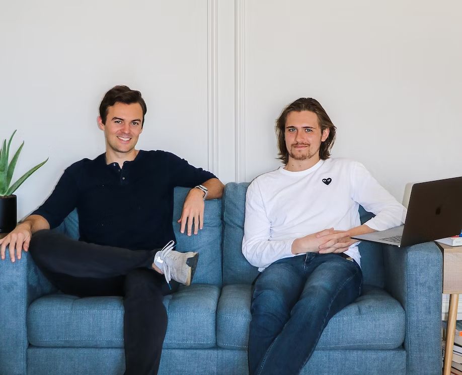A photograph of Transcend Co-Founders Ben Brook and Mike Farrell