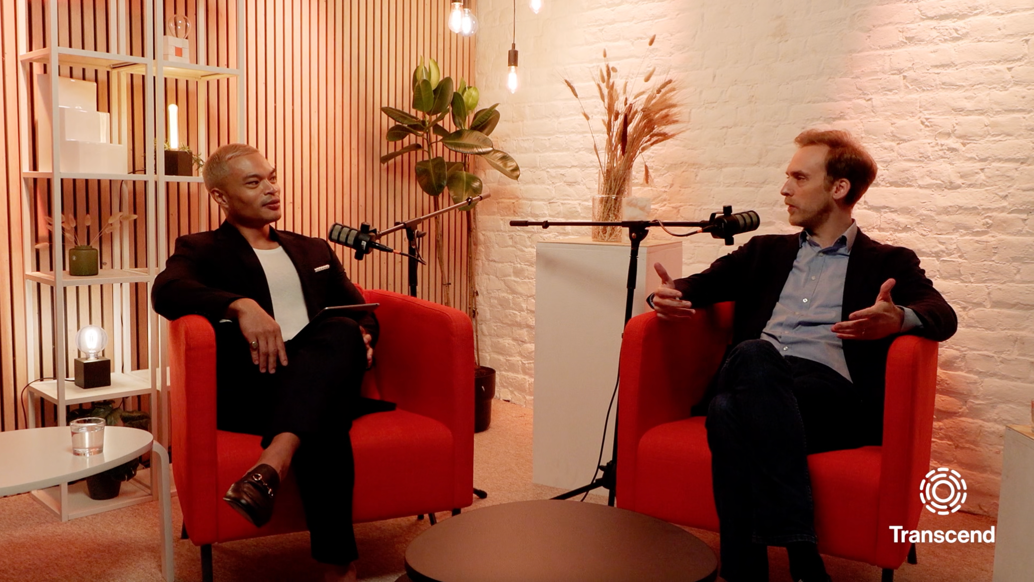 Ron De Jesus and Kai Zenner recording an interview for Transcend Field Trips