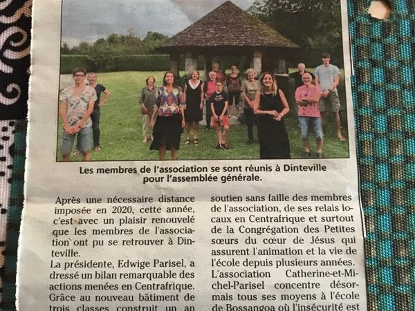 Article : « En Centrafrique, une association qui prend soin des enfants ».